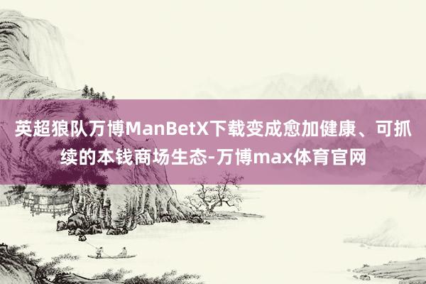 英超狼队万博ManBetX下载变成愈加健康、可抓续的本钱商场生态-万博max体育官网