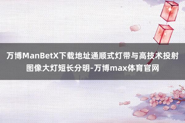 万博ManBetX下载地址通顺式灯带与高技术投射图像大灯短长分明-万博max体育官网